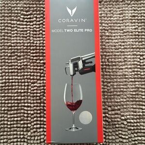 Coravin Model Two Elite Pro Wine Preservation System - Red and Silver